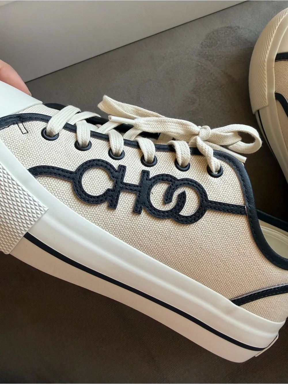 Jimmy Choo Fenix lace-up fastening sneakers